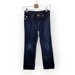 True Religion straight leg jeans dark wash blue girl's 10